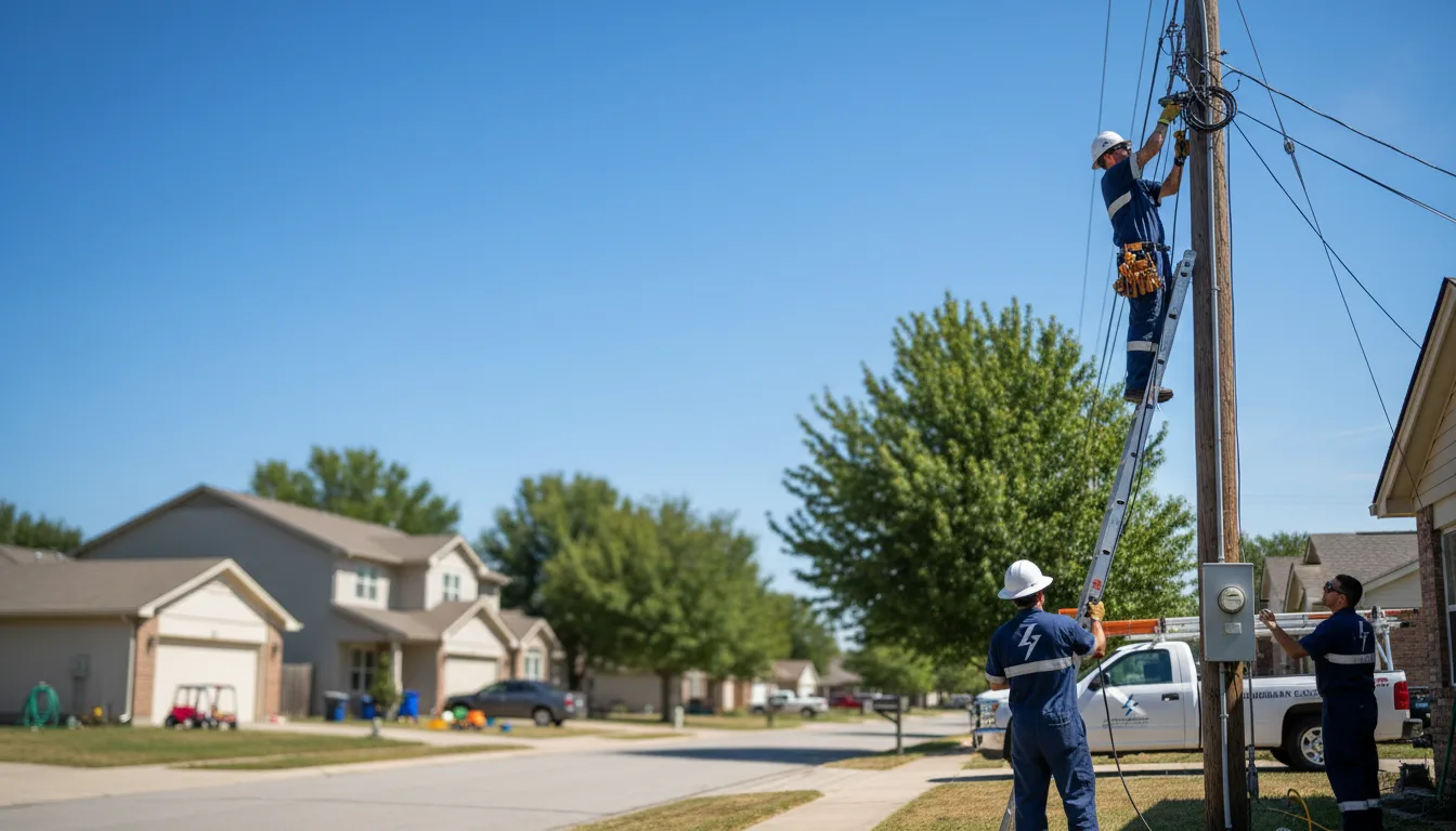 Residential electrician providing installation services in Atlanta, NE